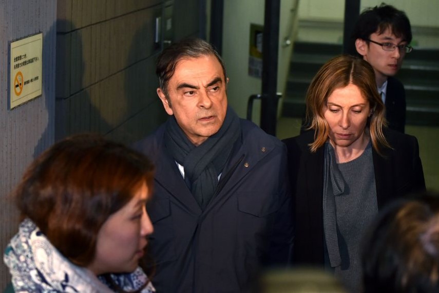 02 EMBED Carlos Ghosn and wife Carole April 2019 GettyImages.jpg