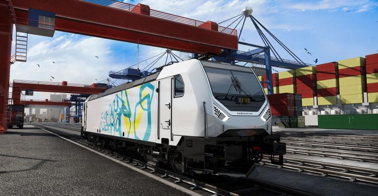 Bombardier Transportation’s TRAXX locomotive.