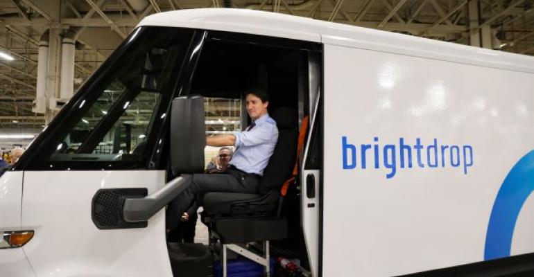 BrightDrop van with Trudeau.jpg