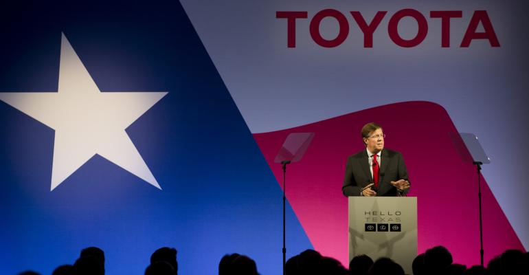 GettyImages-Jim Lentz, CEO of Toyota North America, speaks in Plano TX October 27, 2014.jpg