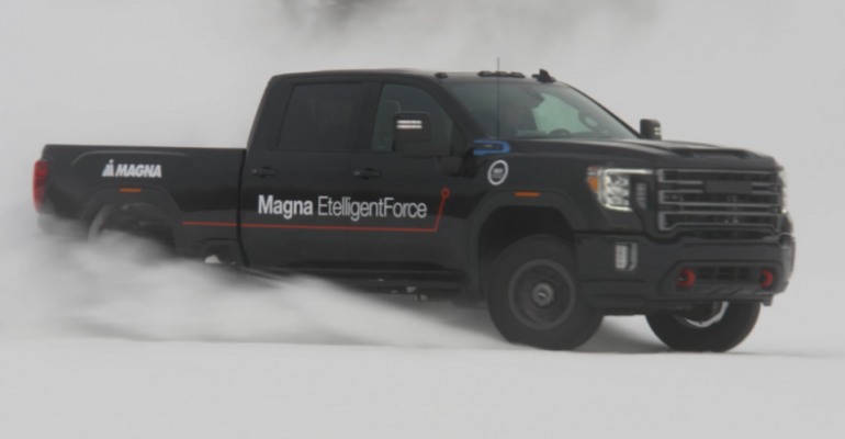 Magna EtelligentForce GMC 2500 pickup
