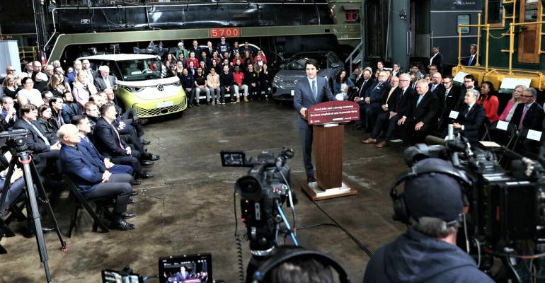 Trudeau at VW-PowerCo plant announcement.jpg