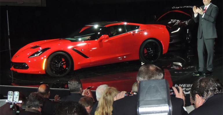GM North America President Mark Reuss unveils Chevrolet Corvette