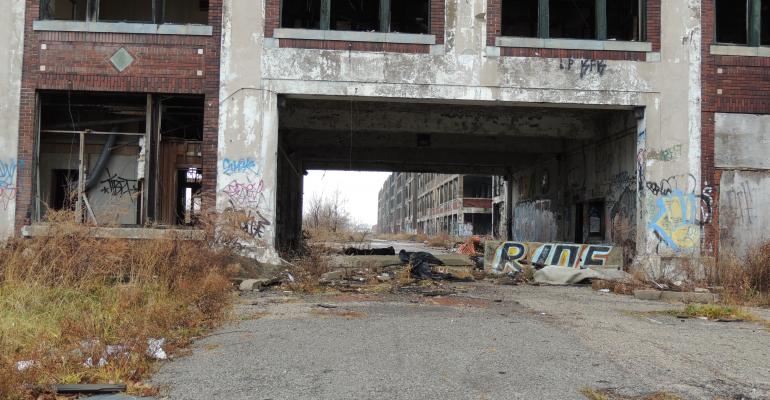 Packard Plant in Ruins 