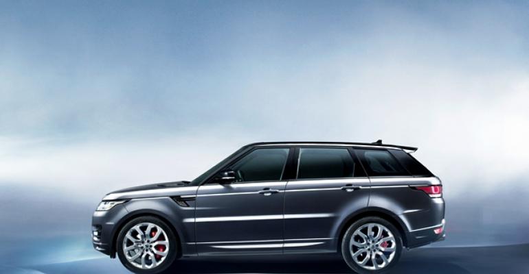 Even though now officially a CUV Range Rover Sport still stands out in crowd with sloping roof and rising belt line