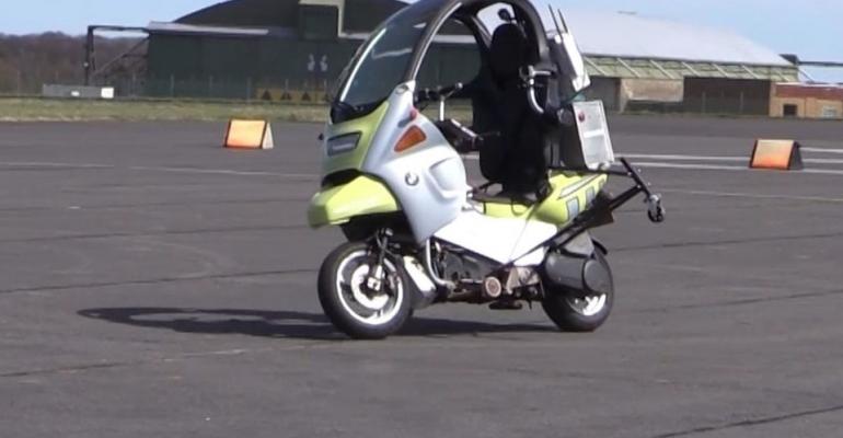 Riderless motorcycle allows autonomous vehicle testing without ER visits.