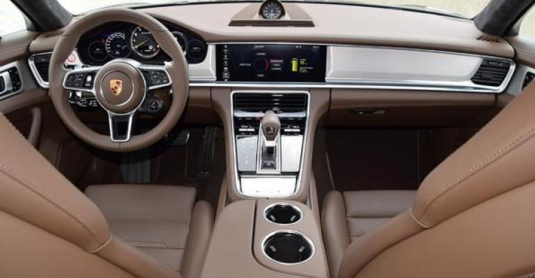 Panamera infused with rich leather, premium brushed aluminum and no-nonsense aesthetic.