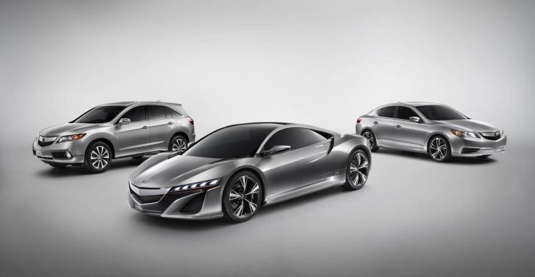 Acura unveils NSX ILX RDX concepts