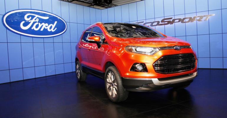 New Ford EcoSport CUV latest model based on global B platform