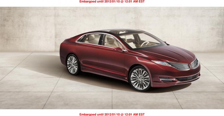 Lincoln MKZ concept representative of production model due this year