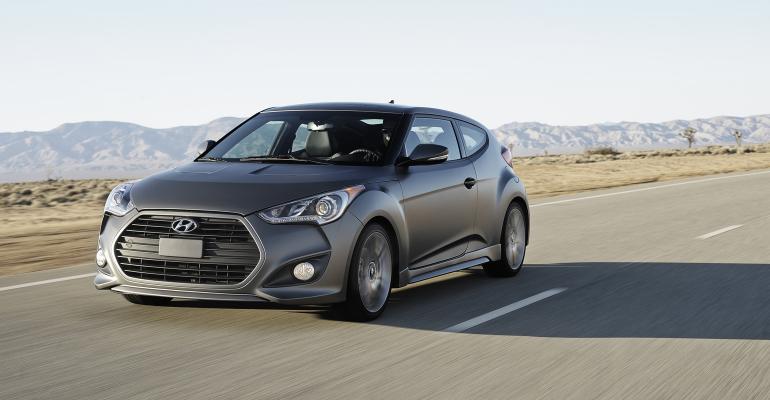 Hyundai Veloster Turbo available with mattegray paint