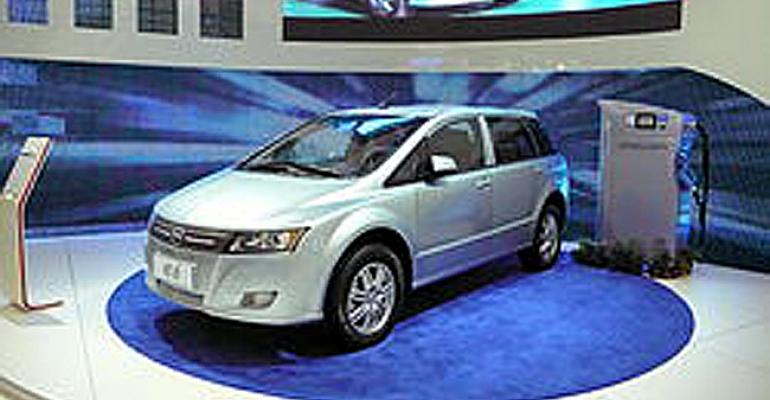 BYD e6 crossutility on sale in China since October