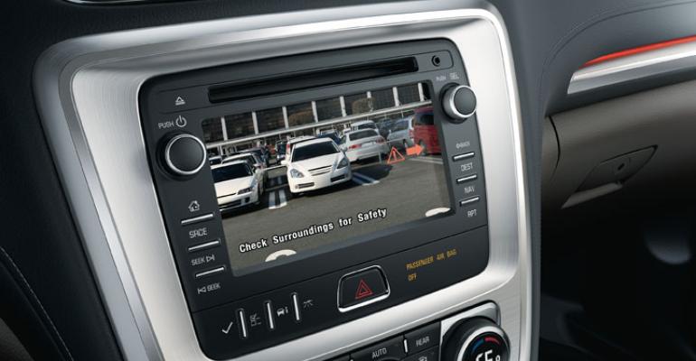 Rearvision camera of coming rsquo13 GMC Acadia