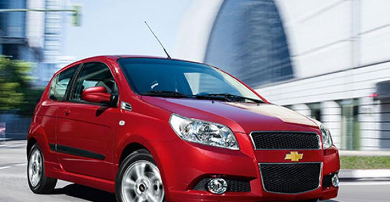 Chevy Aveo Venezuelarsquos topselling car in first two months