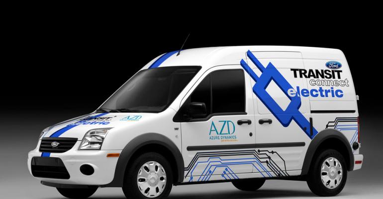 Ford provides van body for Transit Connect EV but not powertrain 