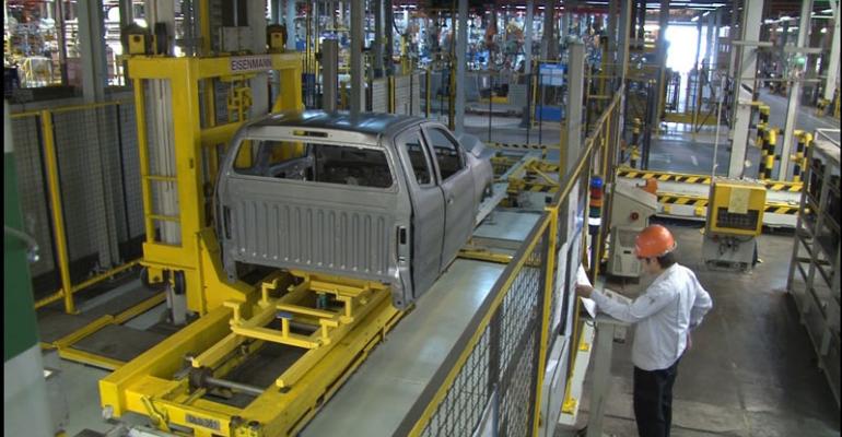 Colorado pickup being assembled at GMrsquos Thailand plant 