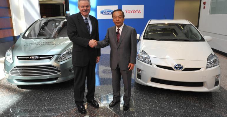 Ford and Toyota last year inked agreement to develop hybridelectric powertrains for SUVs pickups