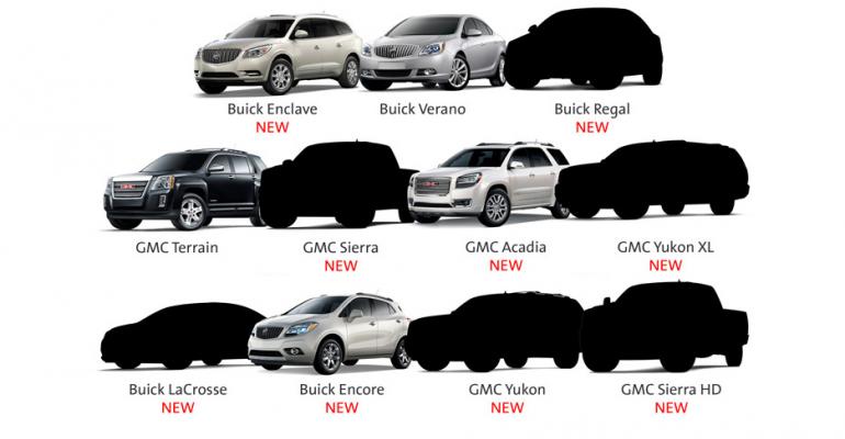 BuickGMC dealers receiving total of nine new or significantly refreshed vehicles by end of 2013