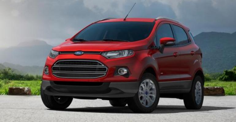 Global vehicles such as EcoSport CUV to bolster South American business unit