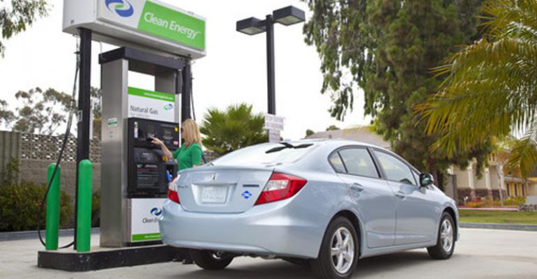 CNGfueled Civic only nonfleet vehicle in US with such a powertrain