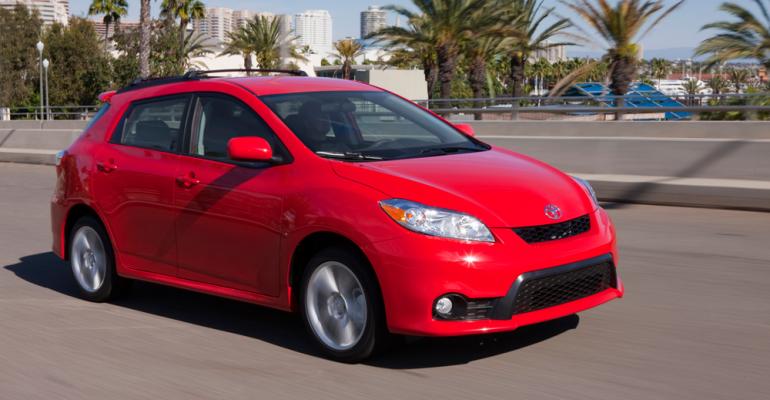 Toyotarsquos Matrix continues to be sold in Canada