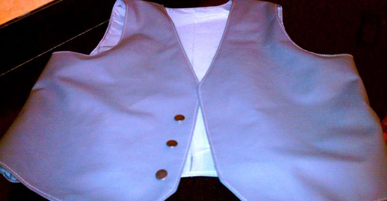 Inteva executiversquos ldquoleatherrdquo vest made from TPO auto plastic