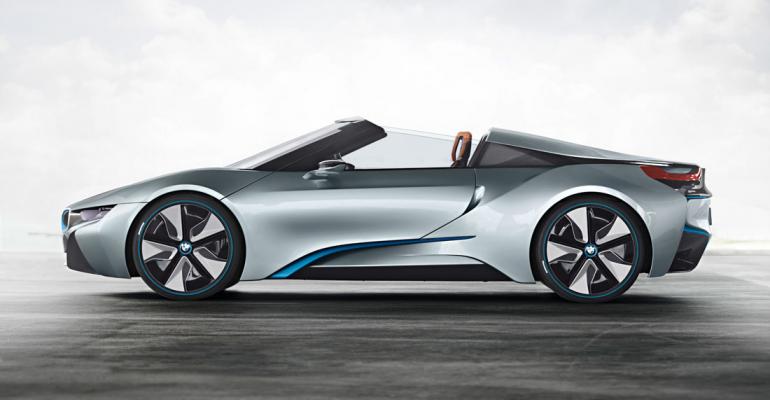 i8 Concept Roadster blends sleek styling with electricgasoline hybrid powertrain