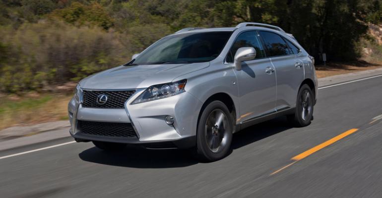 Lexus RX one of 19 new or refreshed Toyotas in 2012