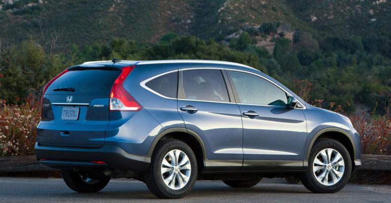 Hondarsquos CRV again topselling utility vehicle in US
