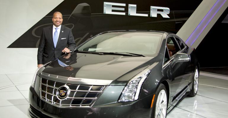 Cadillac Vice President Don Butler with rsquo14 Cadillac ELR