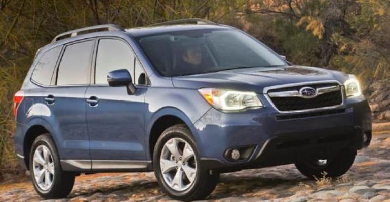 Forester accounts for onequarter of Subaru US volume 