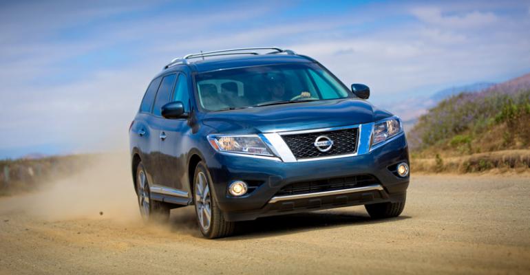 rsquo13 Nissan Pathfinder on sale now at US Nissan dealers