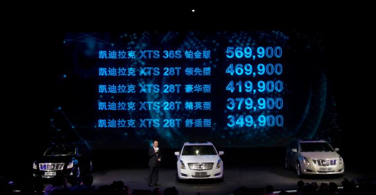 Orders strong for recently launched XTS in China global marketing chief says