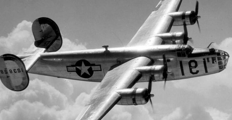 Ford focus changes to war machines The auto company built B24 Bombers like this one during WWII at its assembly plant in Willow Run MI