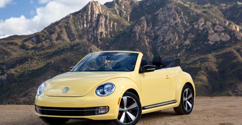 Convertible drove jump in Beetle sales in July