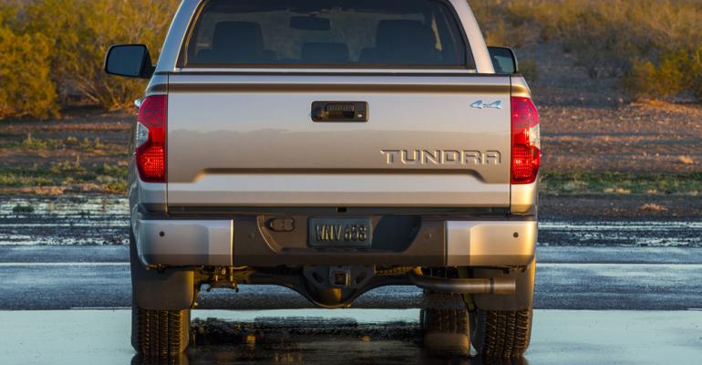 New Tundra bumper actually three separate sections