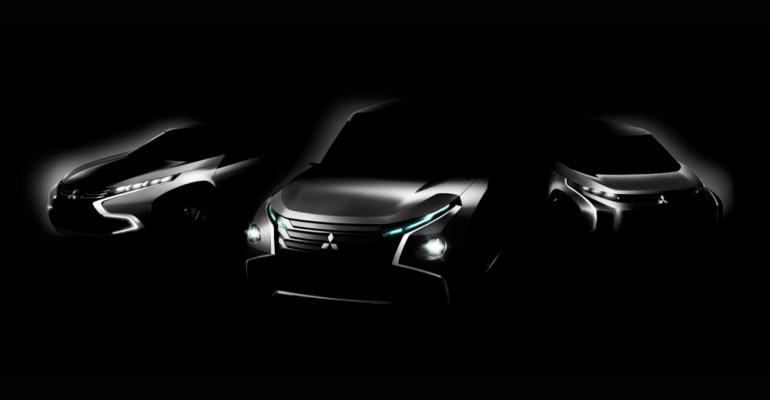 Artistrsquos rendering of three Mitsubishi concepts