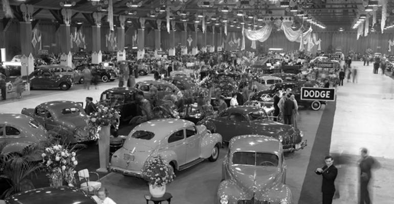 The 1939 National Automobile Show at Grand Central Palace in New York City