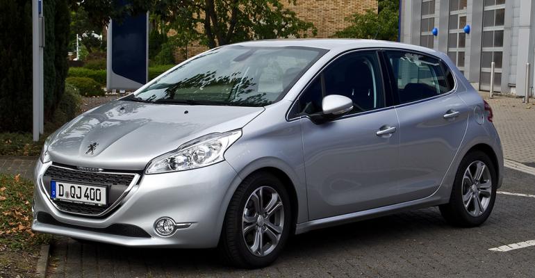 Peugeot 208 automakerrsquos only top10seller in Europe