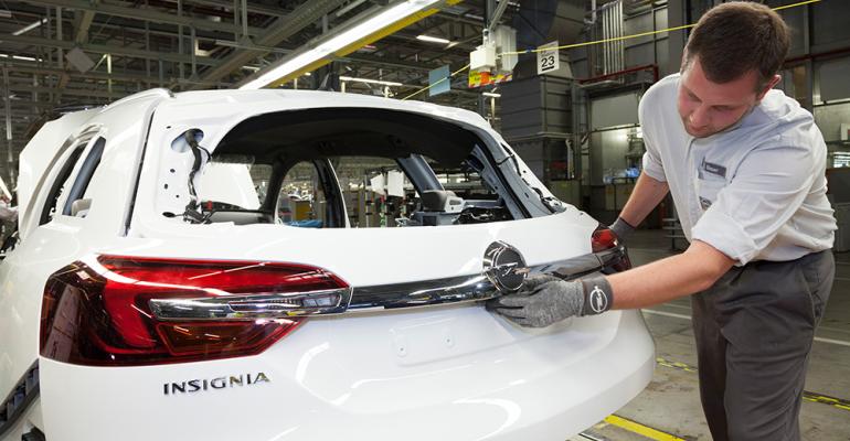 GMrsquos Ruesselsheim assembly plant to add two products to Insignia production