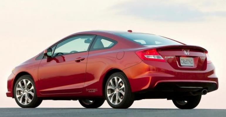 Honda cars like Civic have low lease rates