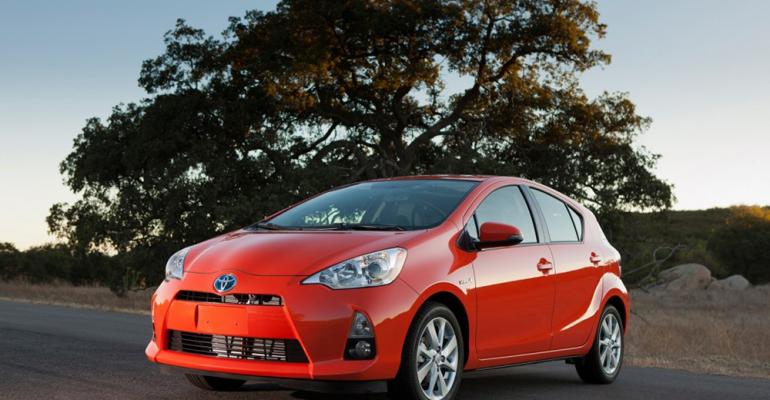 Aqua sold as Prius c outside Japan topped domestic sales charts in 2013