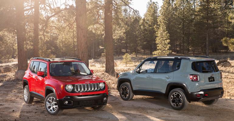 Latitude left and TrailHawk versions of upcoming Renegade