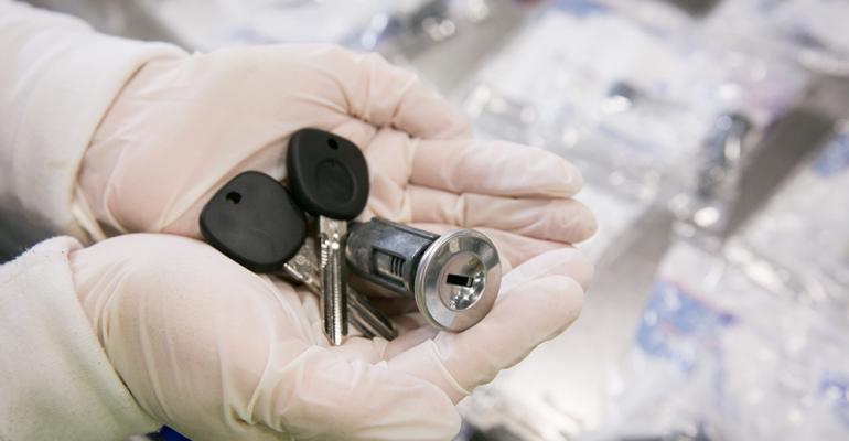 Ignition assembly parts inspected at GM aftersales unit in Michigan