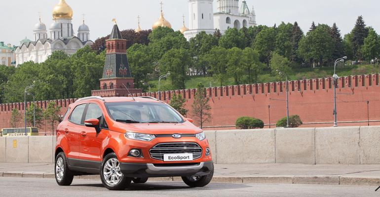 EcoSport shown outside Kremlin attests to Ford stake in Russia