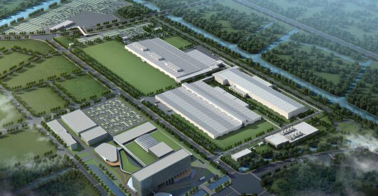 Sketch of Cadillac plant under construction in Shanghai It will have capacity for 160000 vehicles