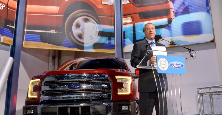 Joe Hinrichs presidentThe Americas says the F150 launch is going according to plan