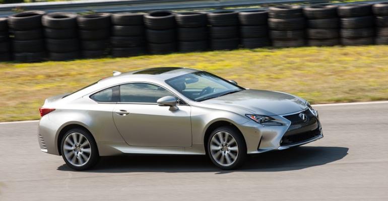 Lexus RC on sale now in US