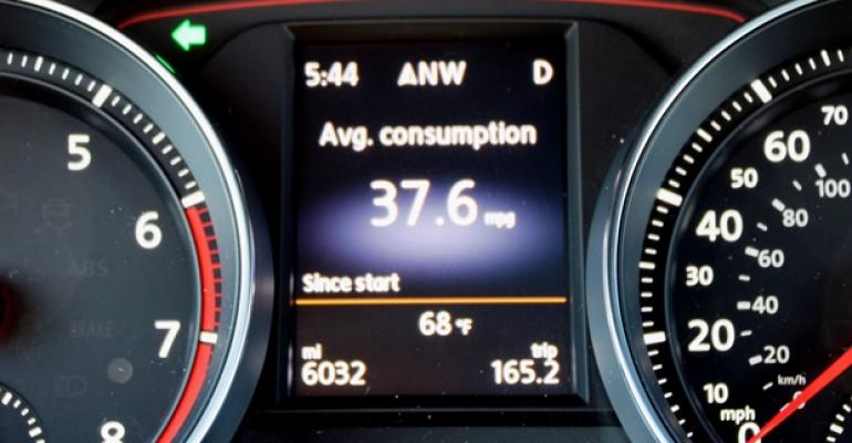 For at least one editor average fuel economy in VW GTI topped 37 mpg 63 L100 km