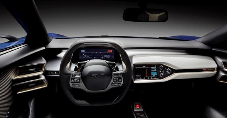 Ford GT interior designed to convey lightness and connection to motorsports